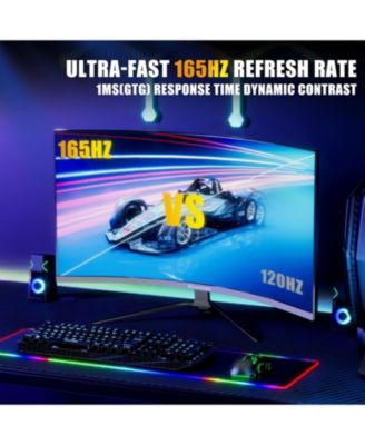 27 Inch Curved IPS Monitor, Full HD 1080P, 100Hz, Frameless Design, Eye Care, HDMI & VGA Ports, VESA 100x100mm, ES-27X3AL, HDMI Cable Included