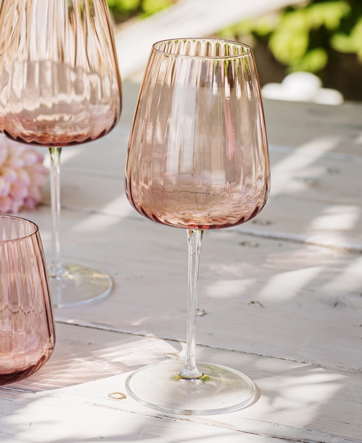 Vietri Francesca Water Glass In Pink