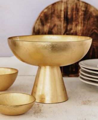 Moon Glass Small Pedestal Bowl