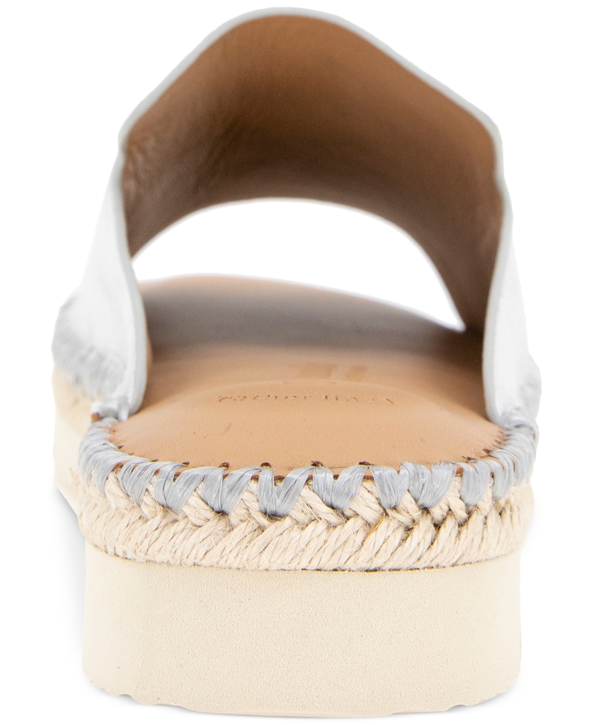 Shop Gentle Souls Women's Leilani Slide Flatform Sandals In Silver Leather
