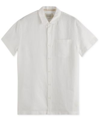 Men's Regular-Fit Button-Down Linen Shirt