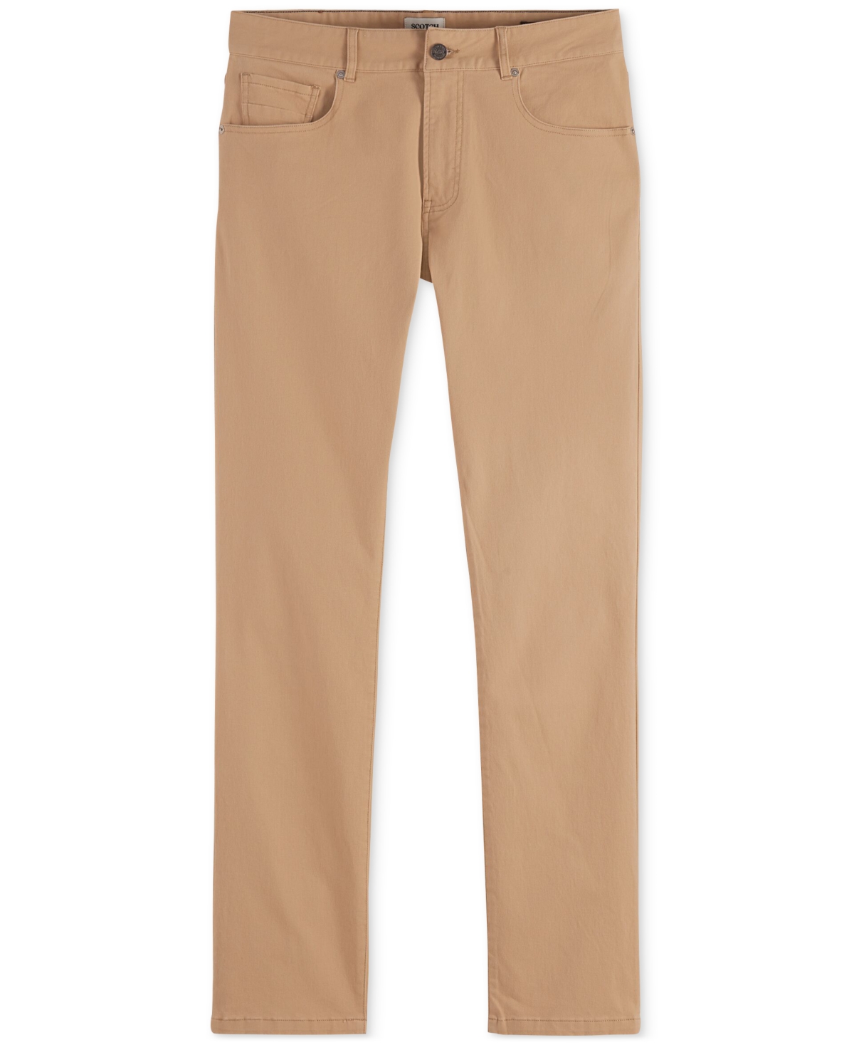 Scotch & Soda Men's Ralston Slim-fit Stretch Twill Pants In Soft Camel