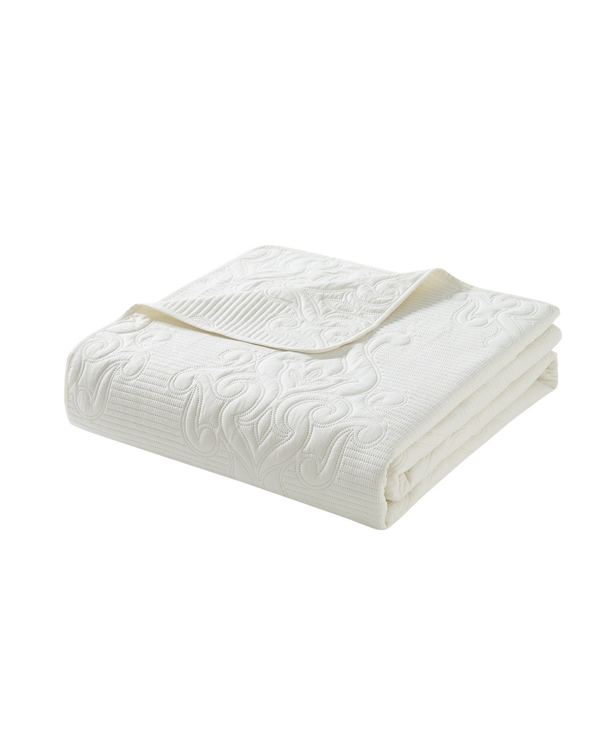 Vcny Home Solomun Pinsonic Damask Quilt Sets In Ivory