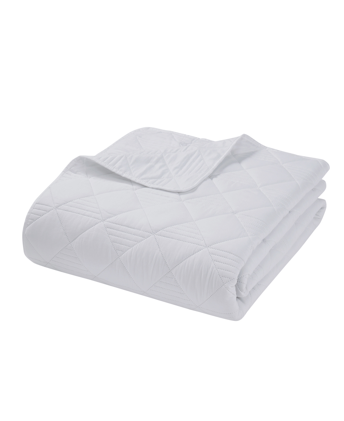 Vcny Home Lucy Pinsonic Diamond Quilt Sets In White