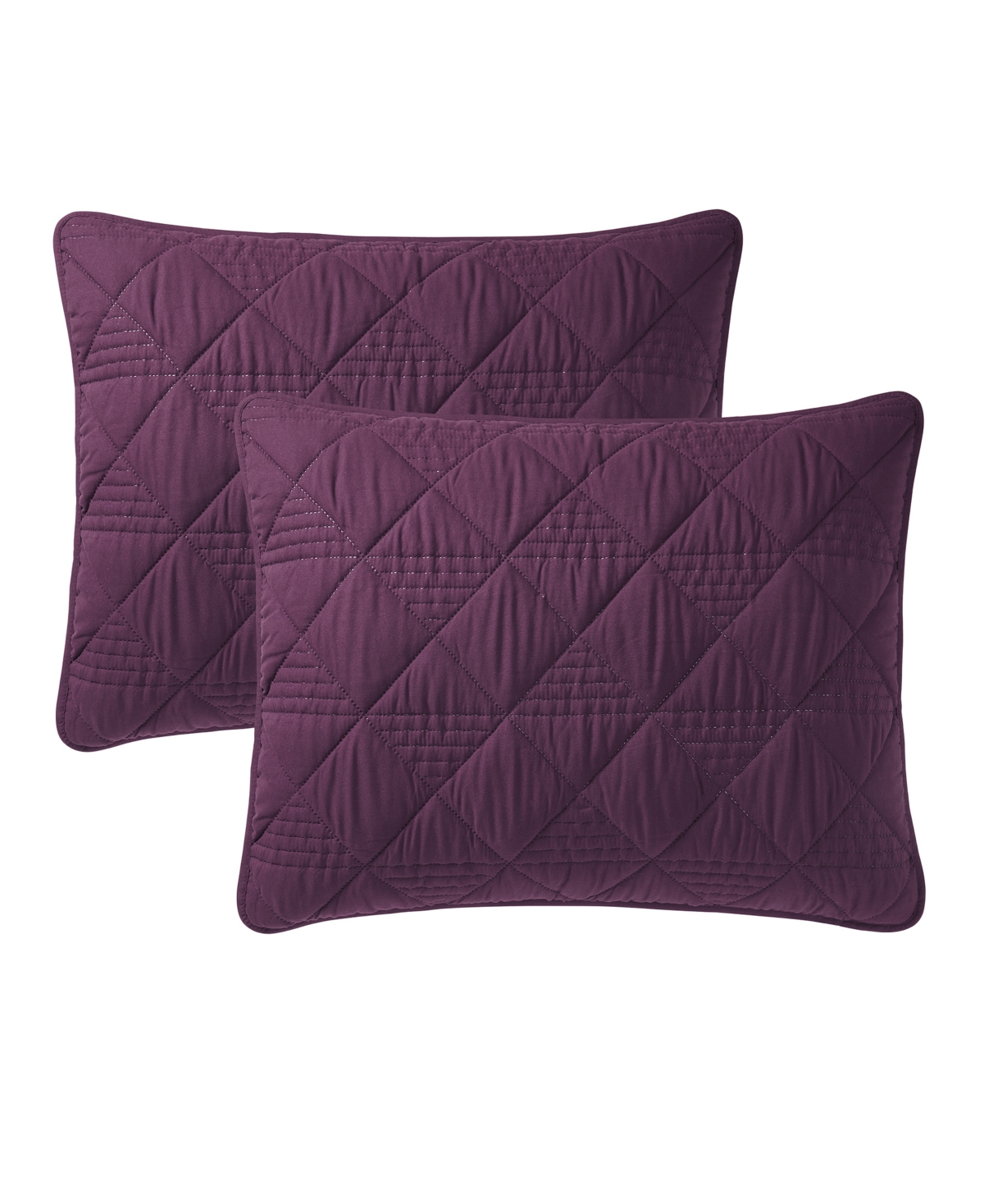 Vcny Home Lucy Pinsonic Diamond 3-pc. Quilt Set, Full/queen In Burgundy