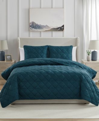 VCNY Home Lucy Pinsonic Diamond 3-Pc. Quilt Set, King