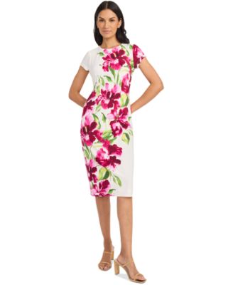 Women's Short-Sleeve Midi Dress