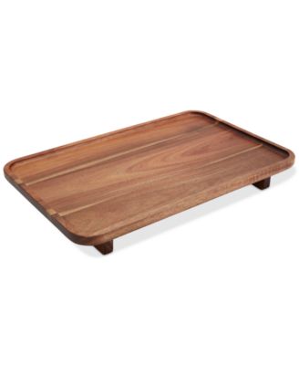 Footed Wooden Serve Board, 17" x 11"