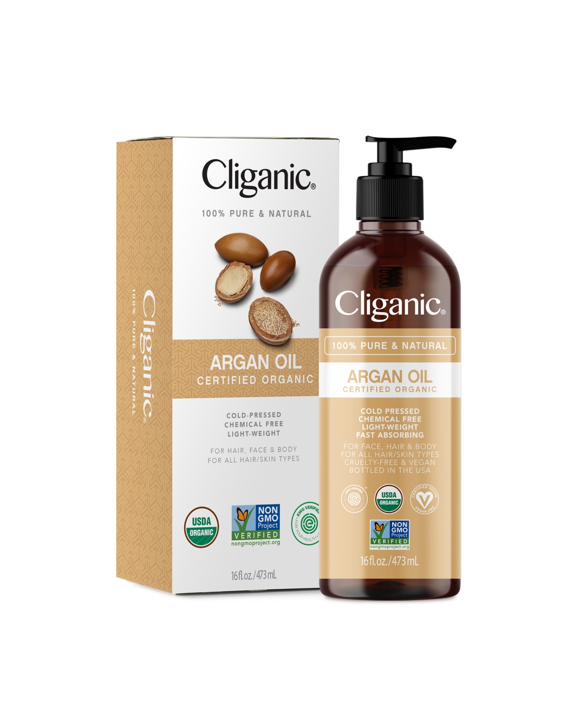Organic Argan Oil - 16 oz - Blue