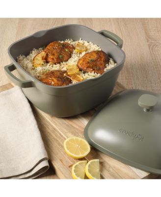 Cast Aluminum 5.2 Quart Dutch Oven Pot with Lid