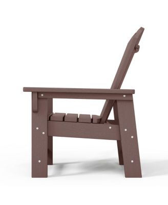 Kids Outdoor Adirondack Plastic Patio Chair (Set of 2)