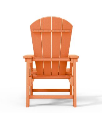 Kids Outdoor Adirondack Plastic Patio Chair Set of 2