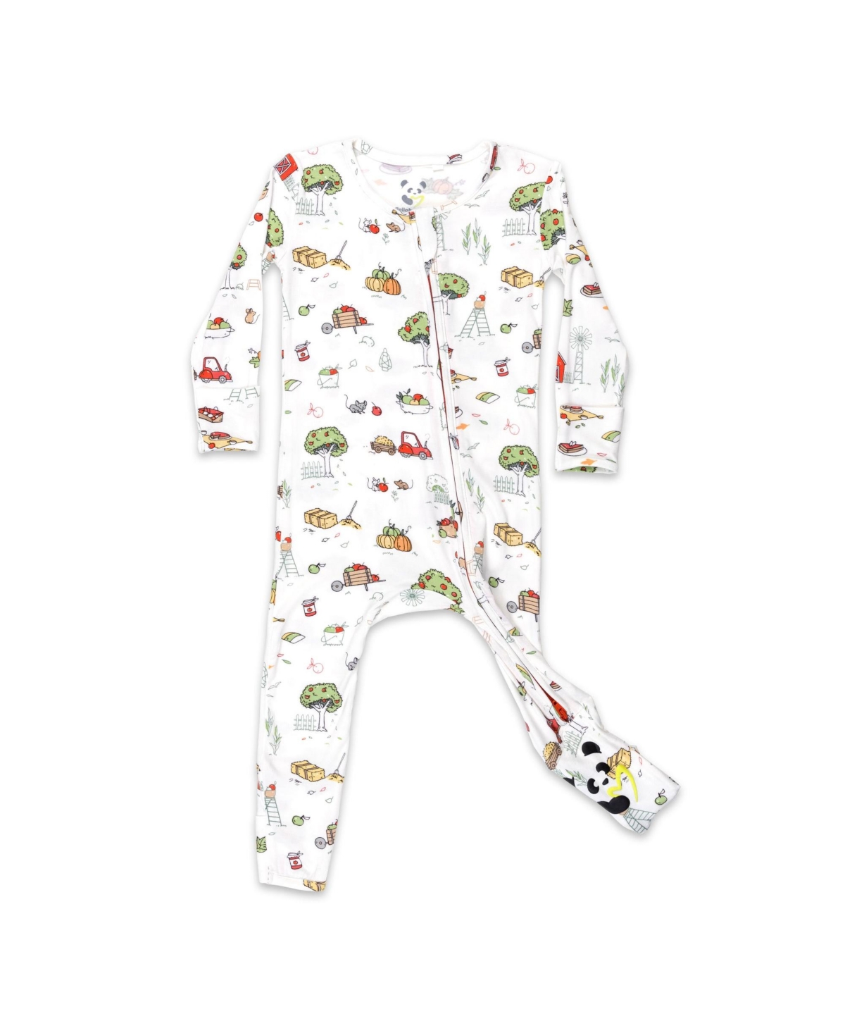 Bellabu Bear Unisex Baby Fall Vibes Convertible Footie In Fall Vibes