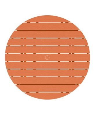 5-Piece Outdoor Patio HDPE Adirondack Chair With Round Coffee Table Conversation Set