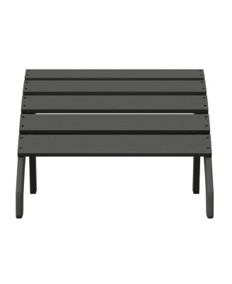 Outdoor Patio HDPE Adirondack Ottoman Footrest