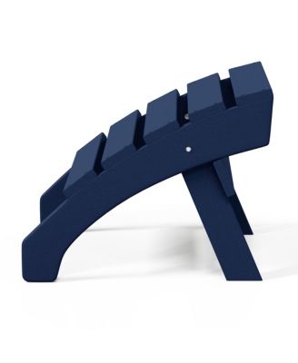 Outdoor Patio HDPE Adirondack Ottoman Footrest