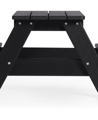 Outdoor Patio Kids HDPE Plastic Picnic Bench Table