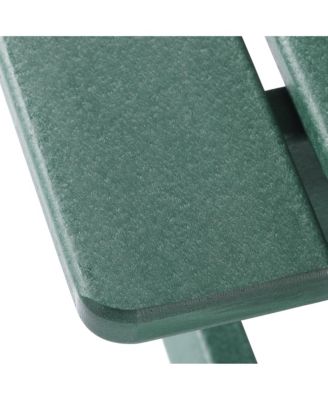 Outdoor Patio Kids HDPE Plastic Picnic Bench Table