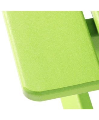 Outdoor Patio Kids HDPE Plastic Picnic Bench Table