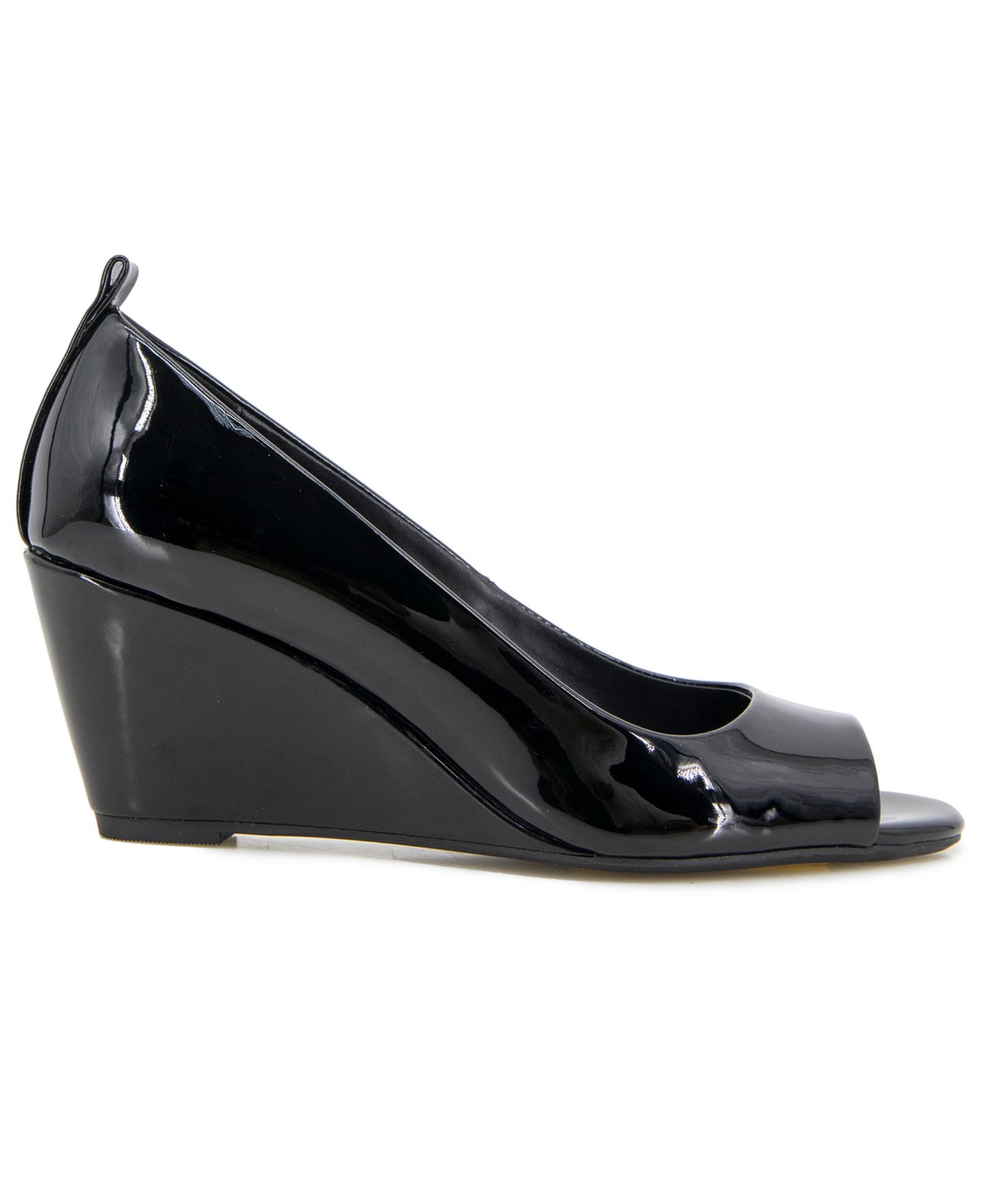 Женские туфли Kenneth Cole Reaction Elinor Mid Wedge Pumps, цвет: Чёрный лаковый — фото 2