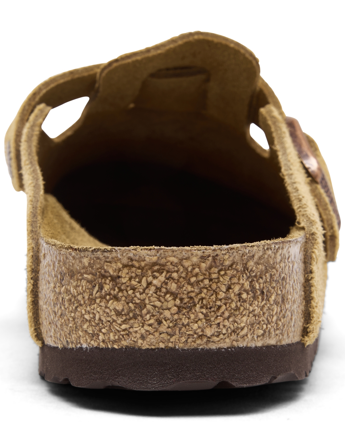 Birkenstock Men's Boston Suede Leather Birko-flor Clogs From Finish Line In Latte Cream