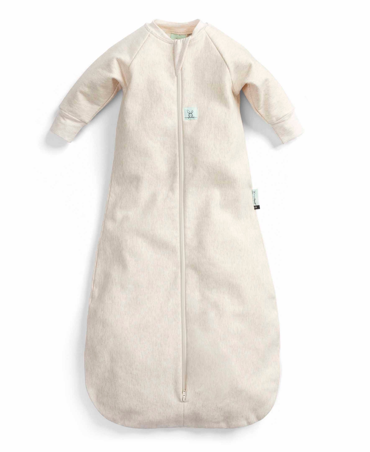 Ergopouch Baby Jersey With Sleeves 1.0 Tog Sleeping Sack In Oatmeal