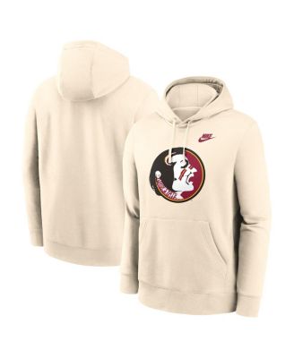 Nike - Men's Cream Florida State Seminoles Vault Logo Pullover Hoodie