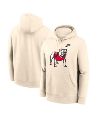Nike - Men's Cream Georgia Bulldogs Vault Logo Pullover Hoodie