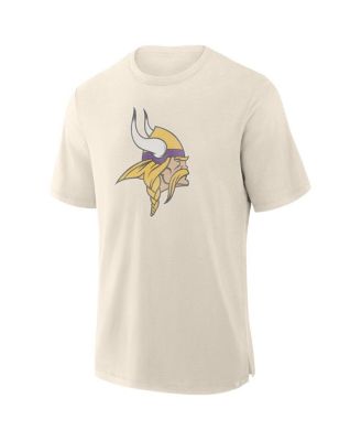 Men's Cream Minnesota Vikings Slub T-Shirt