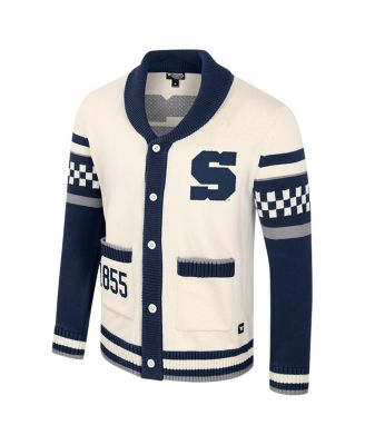 Women's Cream Penn State Nittany Lions Wild Collective Button-Up Jacquard Sweater