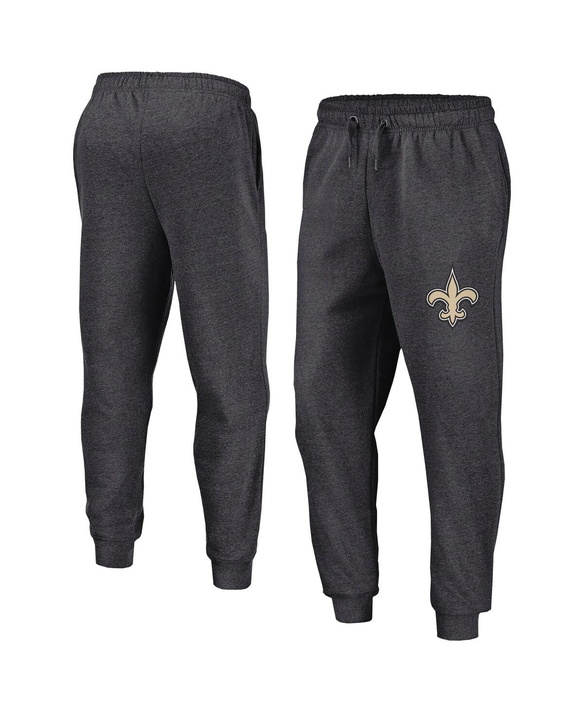 Men's Heather Charcoal New Orleans Saints Boost Fleece Joggers - Heather Charcoal
