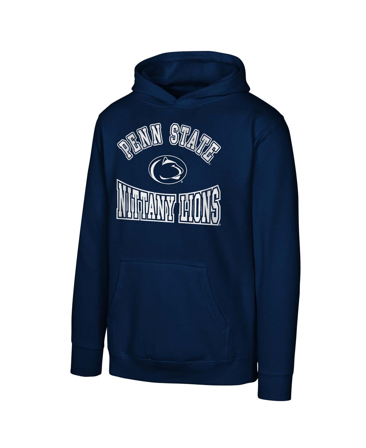 Outerstuff Big Boys And Girls Navy Penn State Nittany Lions Hometown Classic Fleece Pullover Hoodie In Navy