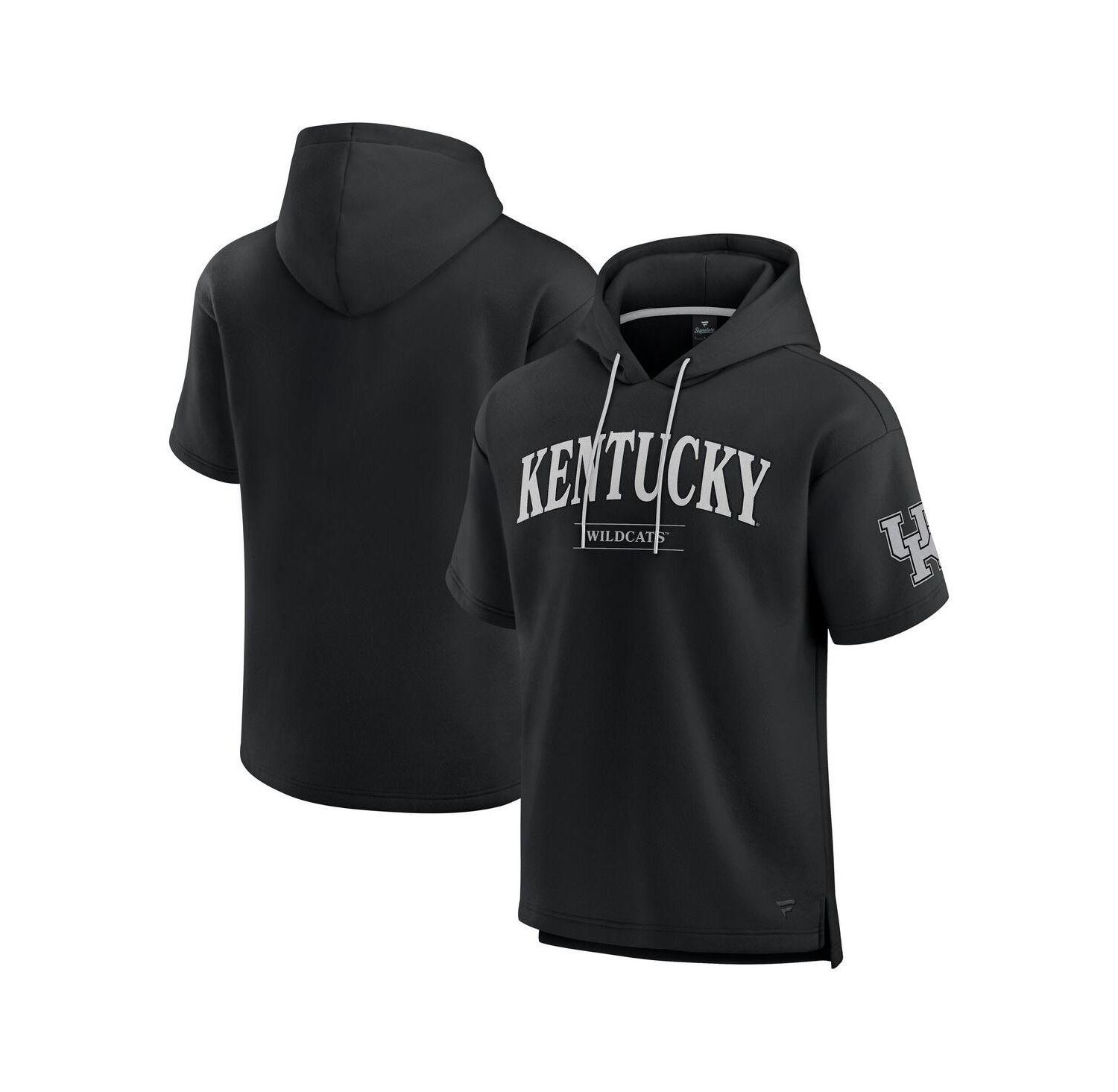 Men's Black Kentucky Wildcats Ready Short Sleeve Pullover Hoodie