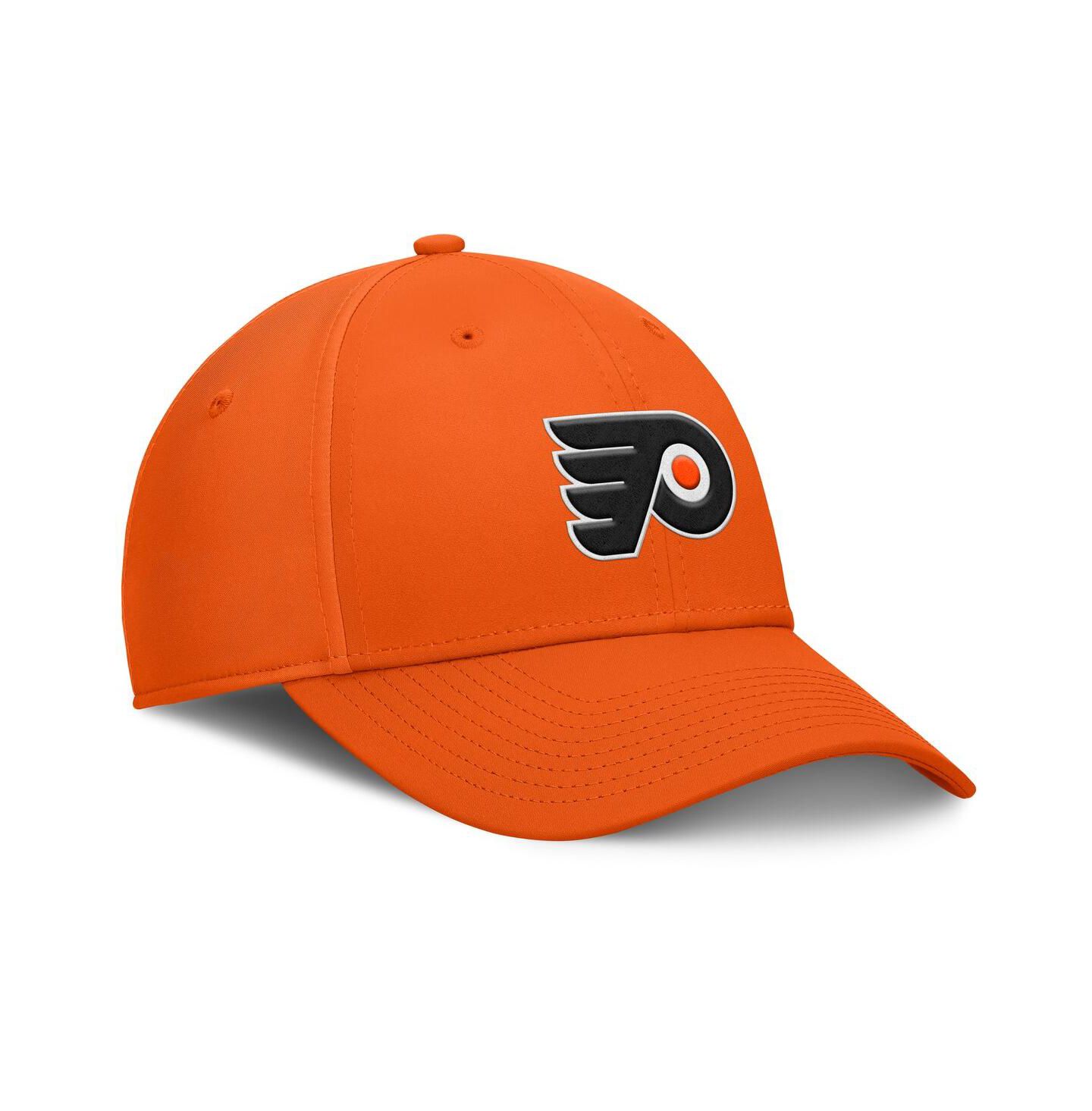 Мужская кепка Fanatics Orange Philadelphia Flyers Core Primary Logo Flex Hat — фото 3