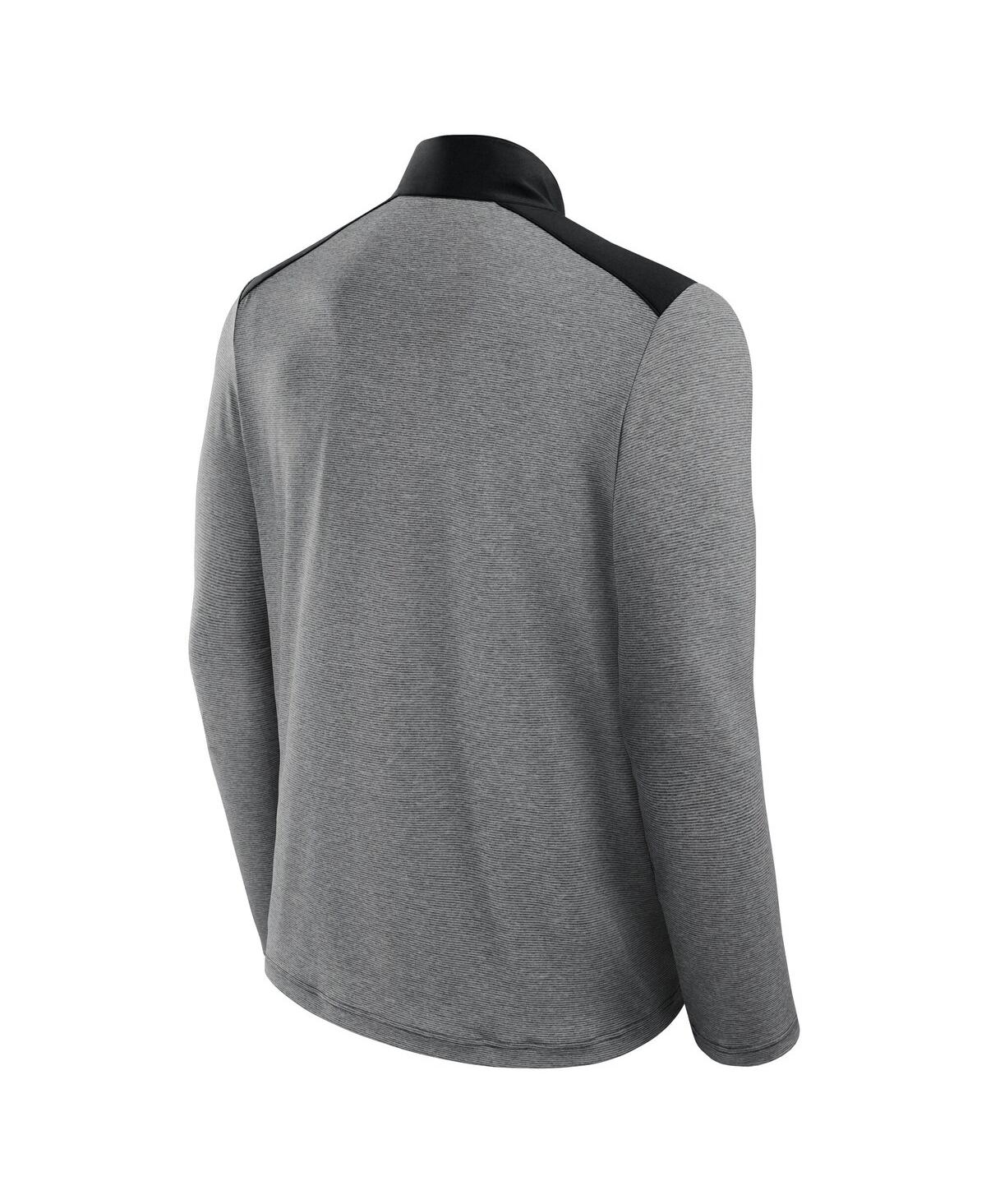 Fanatics Men's And Women's Black/heather Gray Buffalo Bills Front Office Tonal Full-zip Jacket In Black,heather Gray