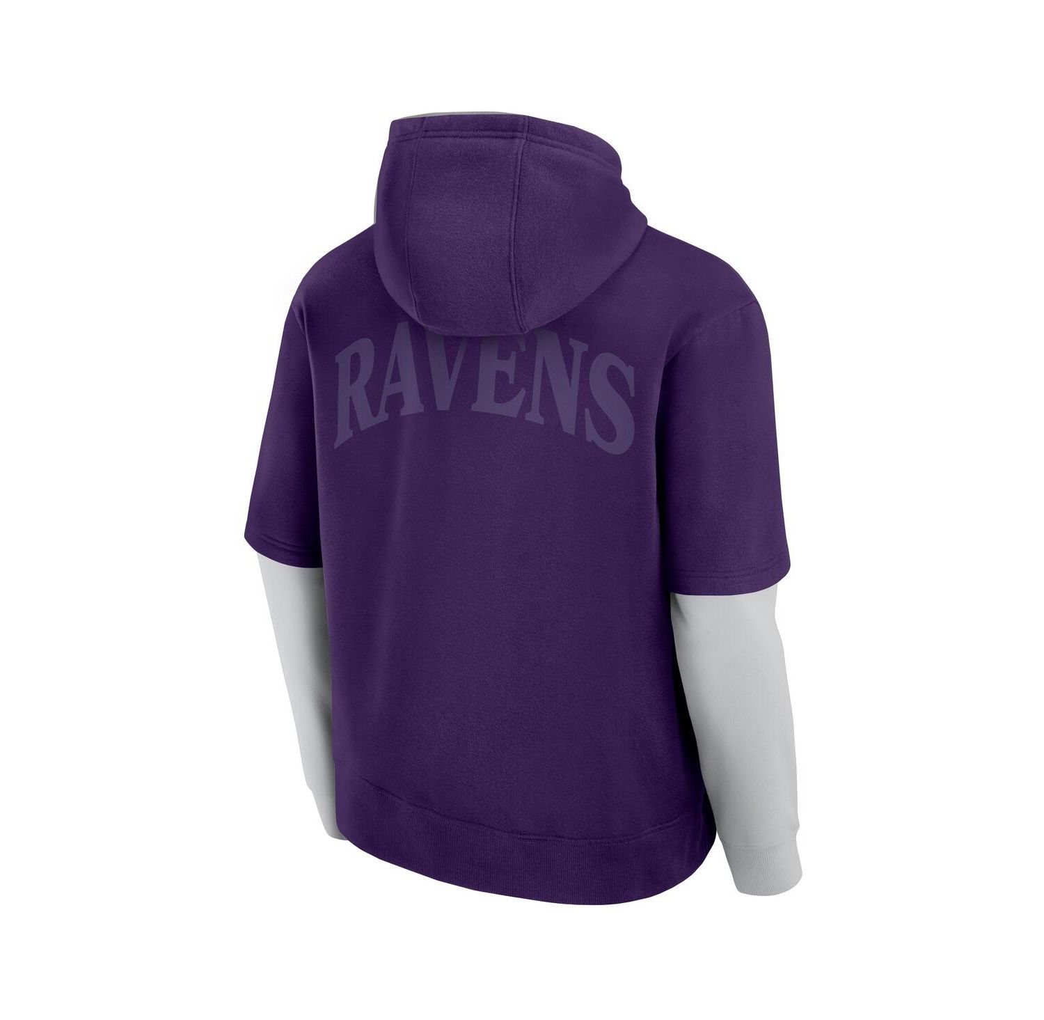 Men's and Women's Purple Baltimore Ravens Sleek Elements Pullover Hoodie