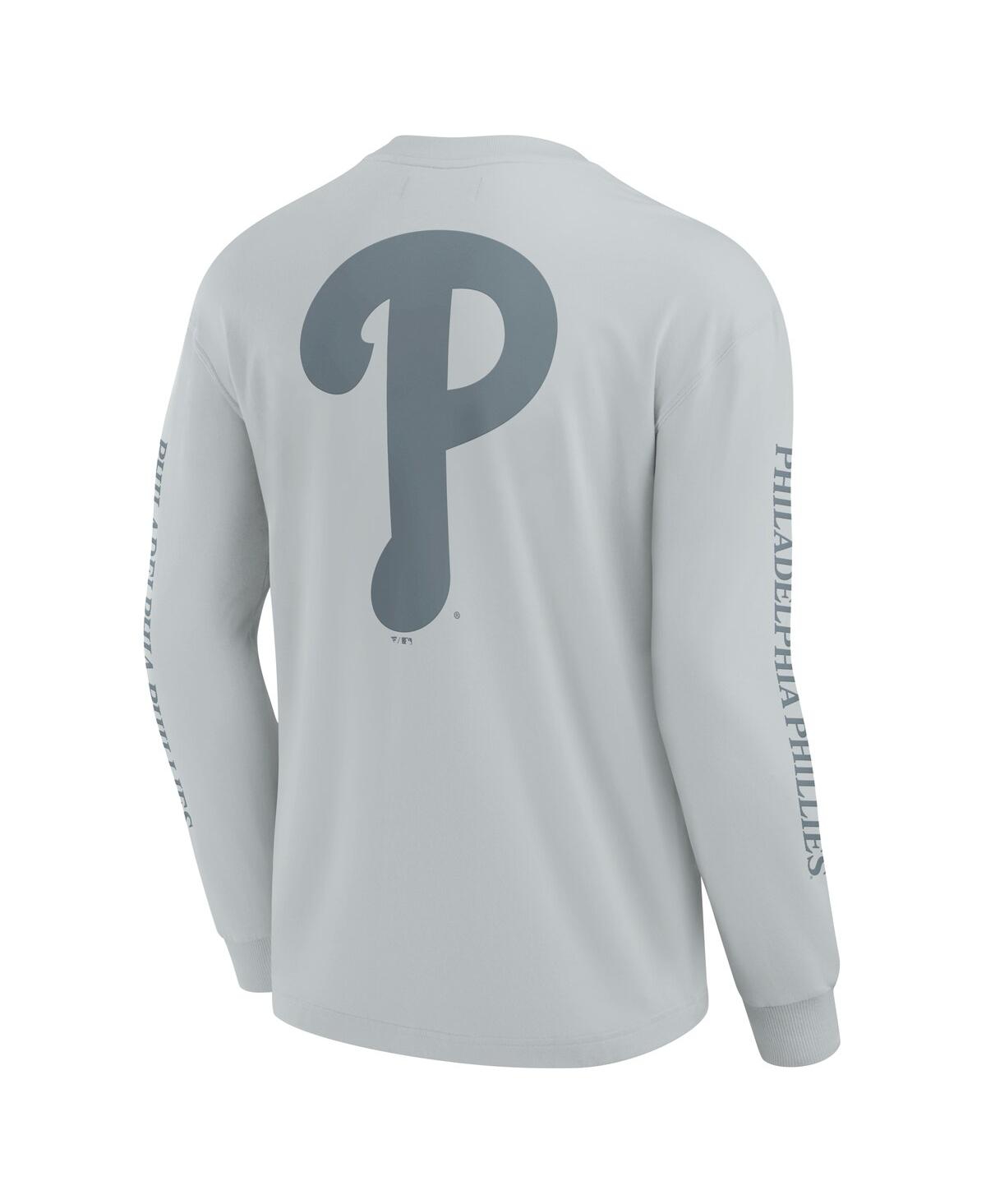 Fanatics Men's Gray Philadelphia Phillies Elements Strive Long Sleeve T-shirt In Gray
