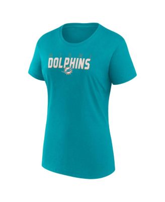 Women's Aqua Miami Dolphins Lean T-Shirt