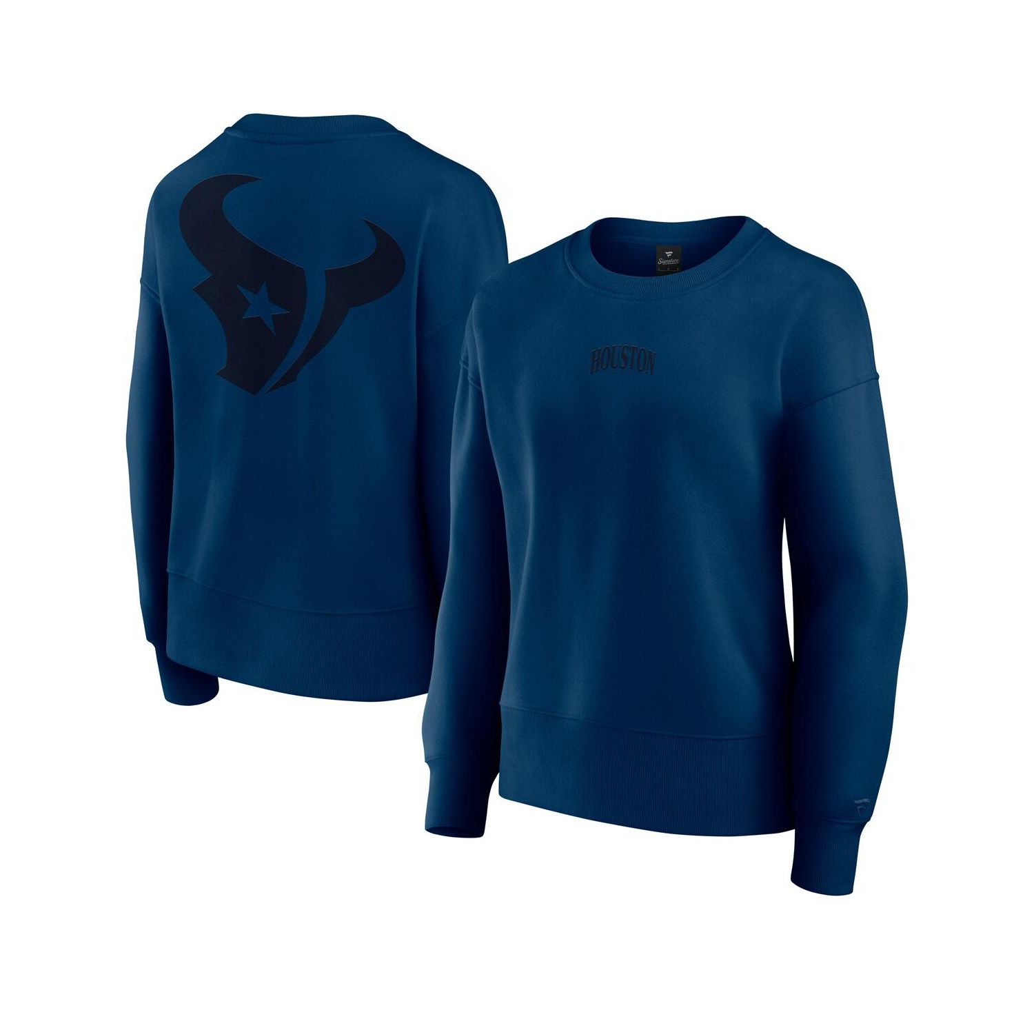 Women's Navy Houston Texans Elements Pullover Sweatshirt
