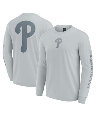 Fanatics - Men's Gray Philadelphia Phillies Elements Strive Long Sleeve T-Shirt