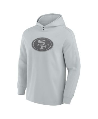 Men's Gray San Francisco 49ers Elements Blaze Tri-Blend Long Sleeve Hoodie T-Shirt