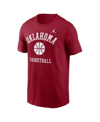 Men's Crimson Oklahoma Sooners Basketball Icon T-Shirt