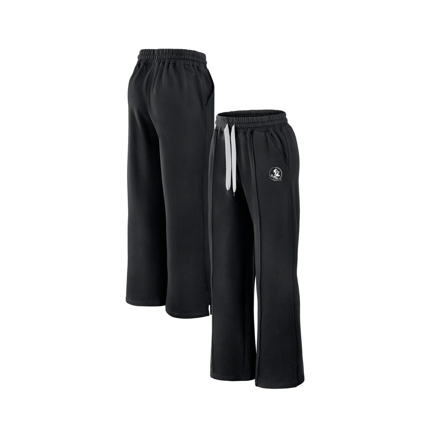 Женские брюки Fanatics Black Florida State Seminoles Prime Supersoft Fleece Flaired Sweatpants — фото 1