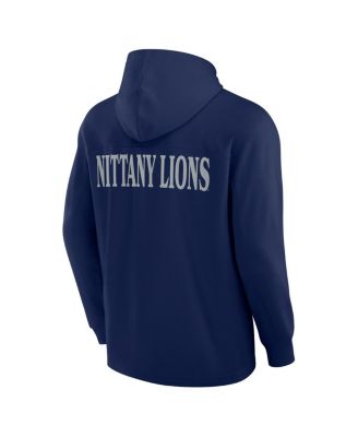 Men's Navy Penn State Nittany Lions Blaze Tri-Blend Pullover Hoodie