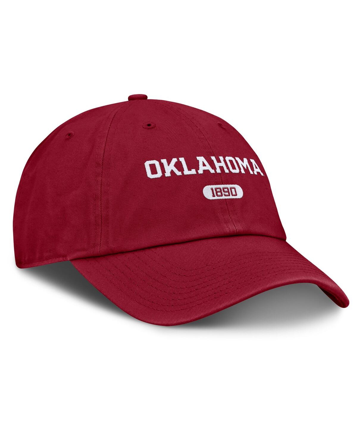 JORDAN MEN'S CRIMSON OKLAHOMA SOONERS CLUB ADJUSTABLE HAT 