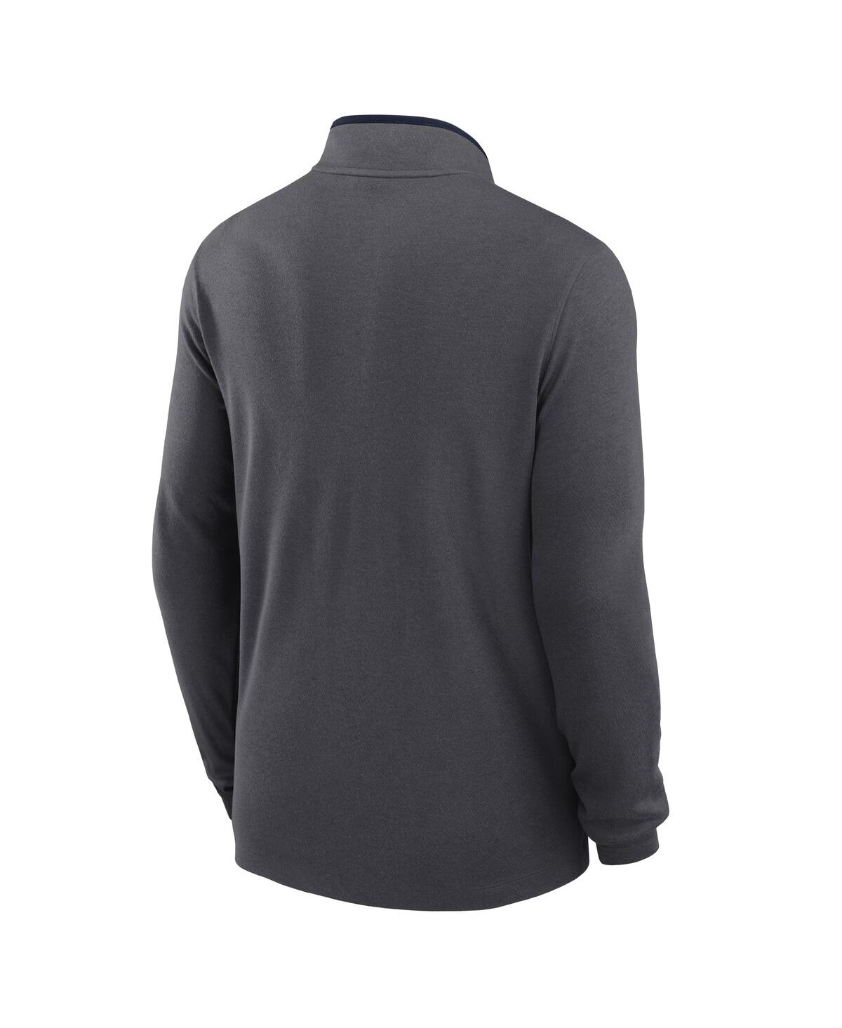 JORDAN MEN'S ANTHRACITE MICHIGAN WOLVERINES VICTORY HALF-ZIP SWEATSHIRT 