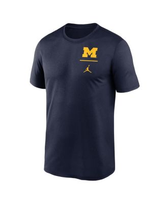 Men's Navy Michigan Wolverines Primary Logo Legend Performance T-Shirt