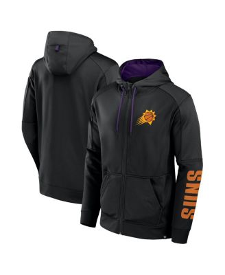 Fanatics - Men's Black Phoenix Suns Baller Defender Performance Full-Zip Hoodie