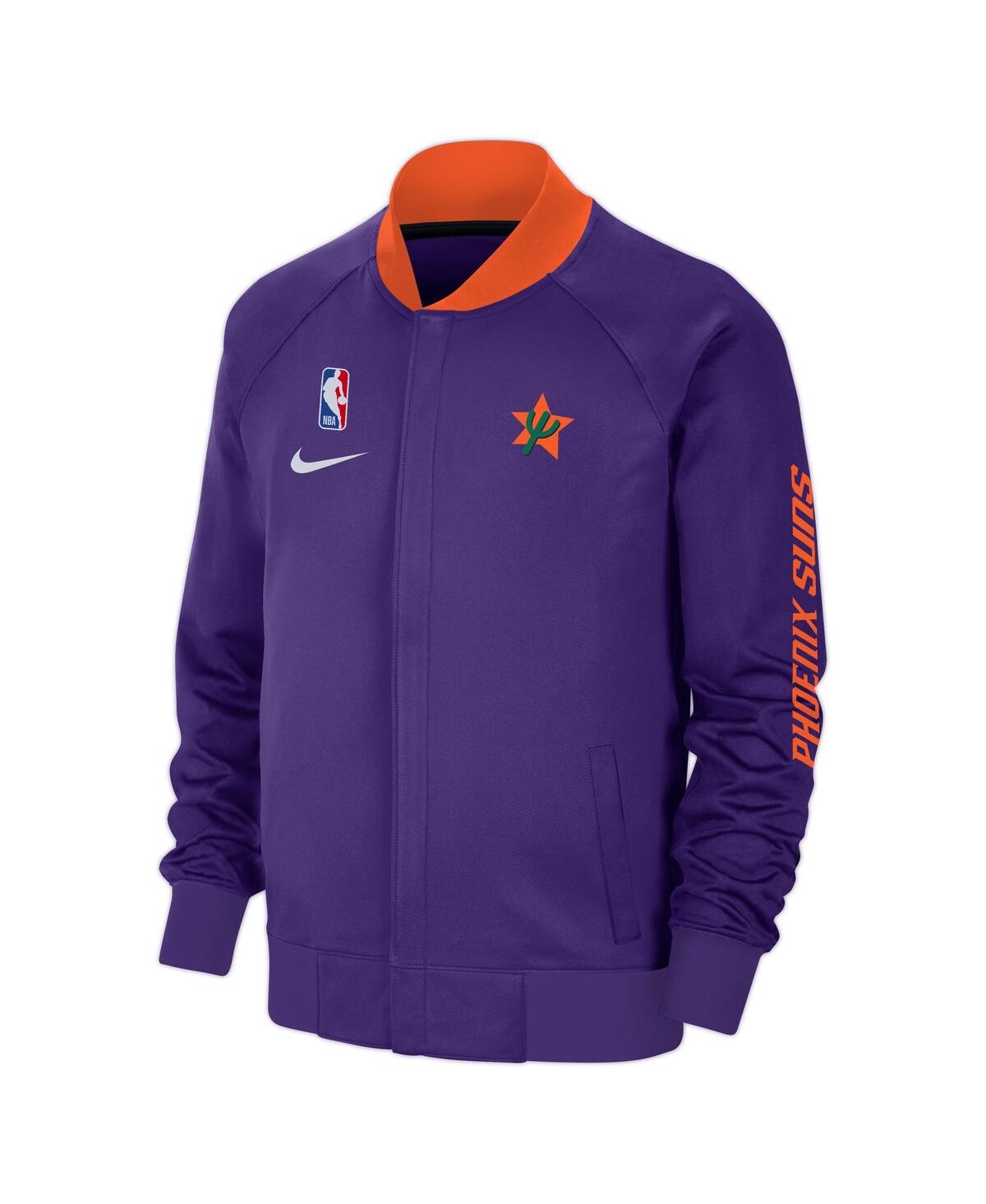 Nike Men's Purple Phoenix Suns 2024/25 City Edition Authentic Showtime Performance Full-zip Jacket In Purple