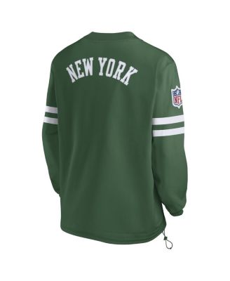 Men's Green New York Jets 2023 Sideline V-Neck Pullover Windshirt